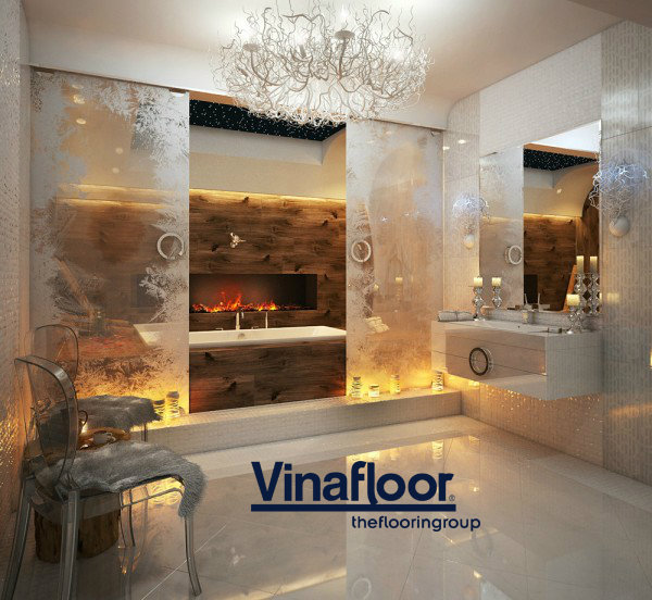 Lót sàn nhựa giả gỗ cho những căn hộ hiện đại theo phong cách Châu Âu
